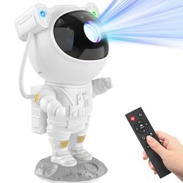 Star Projector Galaxy Night Light Space Projector, Astronaut Theme, LED Nebula Ceiling Light, Remote Control Timer - Perfect for Children's Room Decoration, and