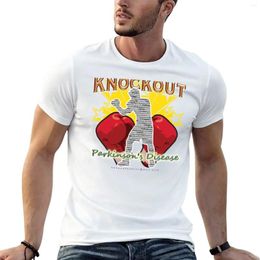 Men's Polos Parkinsons KO PD Boxer T-Shirt Anime Clothes Tee Shirt Cute Tees Mens Clothing