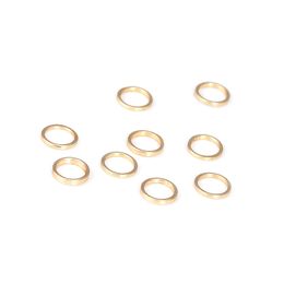 50PCS 4MM 5MM 6MM 18K Gold Colour Silver Colour Brass Round Closed Rings Jump Rings Jewellery Making Supplies Findings Accessories
