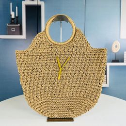 Icera Beach Bag Designer Tote Bag Women'S Handbag Summer Woven Purses Lady Crochet Bag Shopping Lafiteegrasss Luxury Handbags Customized Straw Capacity Seaside Bag