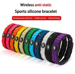 Bangle Wireless Anti-static Silicone Bracelet Men Women Fashion Waterproof Adjustable Basketball Anion Wrist Strap Wristbands