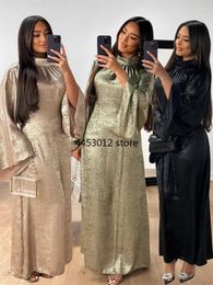 Ethnic Clothing Fashion Satin Abaya Dubai Luxury 2024 Muslim Kaftan Dress Abayas For Women Kebaya Caftan Marocain Robe Femme Musulmane