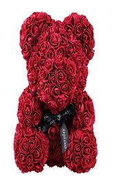 Rose Teddy Bear Multicolor Artificial Flowers Rose Bear Foam Girlfriend Valentines Day Gift Birthday Party Decoration2913743