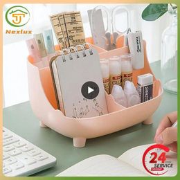 Storage Boxes Desktop Box Efficient Practical Versatile Creative Organised Makeup Organiser With 6 Compartments Pen And