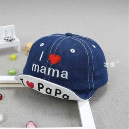 Caps Hats Baby Boys and Girls Baseball Hat Preschool Adjustable Cotton Cute Emma Letter Cowboy 6-24M Freshman Photo d240521