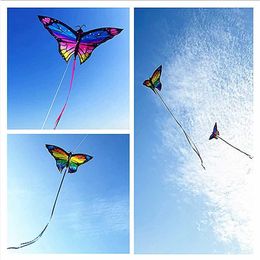 Kite Accessories Free delivery of Colourful butterfly kit inflatable game flying parrot childrens toy sports pipas de praia windsurfing fun WX5.21