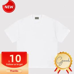 2024ss Designer T shirt and Three Bar Velvet Shorts t shirt High Street 100% Cotton Loose Men's t-shirt Women's T-Shirt 7x Colours Large Sizes tshirt