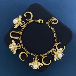 Designer Bracelet Diamond Bracelet Pearl Bee Bracelet G Jewelry Gift Charm Bracelets