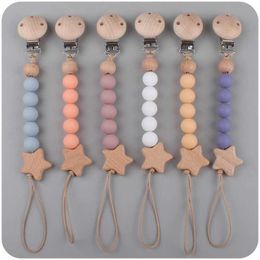 Pacifier Holders Clips# Baby pacifier holder with silicone teeth bead toy G99C d240521