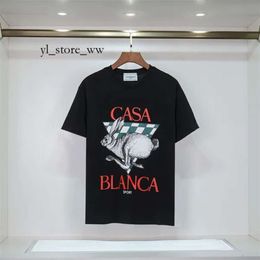 Casa Blanca Shirt Designer Casablanc Shirts Fashion Men Casual T-Shirts Man Clothing Street T-Shirts Tennis Club Casablancas T Shirts Shorts Sleeve Clothes 108d