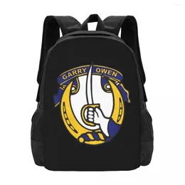 School Bags 7th Cavalry Simple Stylish Student Schoolbag Waterproof Large Capacity Casual Backpack Travel Laptop Rucksack