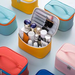 Storage Bags Portable Cosmetic Bag Waterproof Organiser Case With Zipper Durable Pouch For Women Girls