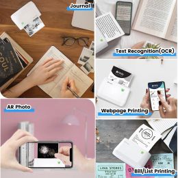 PeriPage Portable Thermal Bluetooth Printer A9 Mini Picture Photo Invoice Label Printer for Android IOS Mobile Phone A9S 304 DPI