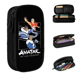 Avatar The Last Airbender Group Panels Pencil Cases Pen Box Bag Kids Big Capacity School Supplies Zipper Pouch