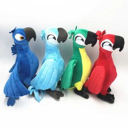 Stuffed Plush Animals 30CM New Rio 2 Movie Cartoon Plush Toys Blue Parrot Blu Jewel Bird Dolls Christmas Gifts For Kids Plush Toy Q240521