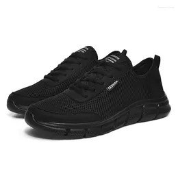 Casual Shoes Fashion Men's Sneaker Breathable Running Non Slip Lightweight Outdoor Sport Jogging Footwear Black Large Size 47