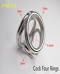 4 in 1 four cock rings lock ring Cock Ring Metal Cockring for Man glans ring dick ring 304 steel8838595