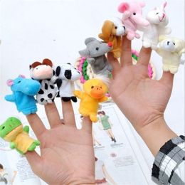 Party Favour 10pcs/set Cartoon Animal Finger Toys Children Plush Finger-Dolls Kids Finger Toy T9I002649
