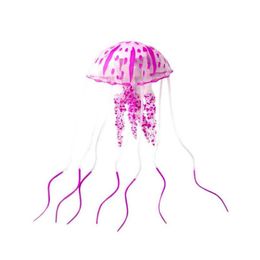 Decorations Artificial Swim Glowing Effect Jellyfish Aquarium Decoration Fish Tank Underwater Plant Luminous Ornament Aquatic Landscap Dh8Pu