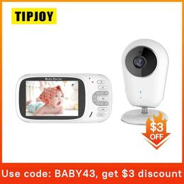 Wireless Camera Kits TIPJOY 3.2-inch 2.4G wireless video baby monitor night vision safety camera baby monitor 2-way audio call temperature monitoring J240518