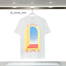 Casa Blanca Shirt Designer Casablanc Shirts Fashion Men Casual T-Shirts Man Clothing Street T-Shirts Tennis Club Casablancas T Shirts Shorts Sleeve Clothes afad