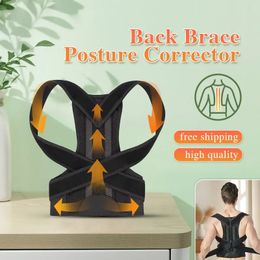 Back Brace Posture Corrector Shoulder Support Belt Women Men Improve Spine Clavicle Pain Back Vest Posture Corset 240521