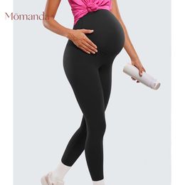 Womens Butterluxe Maternity Leggings Over The Belly 25" - Buttery Soft Workout Activewear Yoga Pregnancy Pants Sport L2405