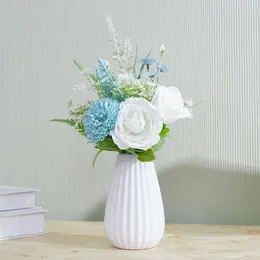 Decorative Flowers 1pc Simulation Peony/rose/dandelion/sunny Chrysanthemum Branch Home Decoration Tabletop Artificial Flower