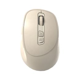 AI Smart Voice Wireless Mouse Silent Cordless Rechargeable Mouses with USB Receiver Portable Computer Mice