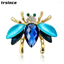 Brooches Korean Cartoon Street Auction Small Fresh Crystal Bee Brooch Fashion Insect Series