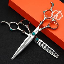 Professional Hairdressing Scissors Thinning Shears 6-6.5-7 Inch Barber VG10 Steel Hair Cutting Machine