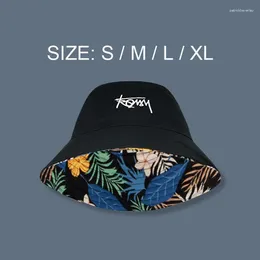 Berets Big Head Size Fisherman Hat Male Reversible Hawaii Korean Spring Hats For Men Casual Panama Bob Hip Hop Bucket Women Caps