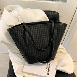 Evening Bags Large Pu Leather Tote Bag Women Big Capacity Shopping Handbag Simple Ladies Shoulder Reusable Designer Handle