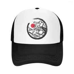 Ball Caps Yin Yang Tree Mesh Baseball Unisex Fitted Sun Yan Nature Hats Adjustable Polyester Dad Hat Spring Trucker