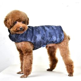 Dog Apparel Texture Color Buckle-Free Belt Design Cotton Pet Clothes Coats LWD206