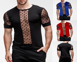 Summer Fashion Men039s T Shirt Casual Patchwork Short Sleeve T Shirt Mens Clothing Trend Casual Slim Fit HipHop Top Tees3029665