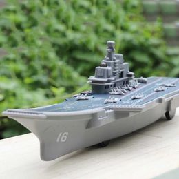Model Set Navy aircraft carrier military ship model speedboat water toy S2452196