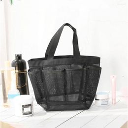 Storage Bags Bathroom Tote Bag Good Air Permeability Opening Stitching Material Nylon Size 18 14 20cm Pockets Shoes