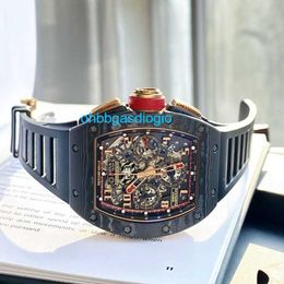 Mechanical Automatic Watch RM Luxury Watches Mills Automatic Mechanical Timing Men's Watch RM011 Date Display Month Display Timing RM011 LOTUS F1 TEAM OHS7