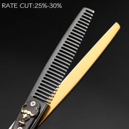 VP Hair Scissors Professional Barber Accessories Hairdresser Cutting Tools Thinning Shears Hairdressing Scissor 6Inch 440C Steel