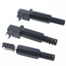 5.5x2.1/2.5mm DC-005 Black DC Power Jack Socket DC Female Connectors Supply Barrel-Type Right Angle PCB Mount Terminal Adapter