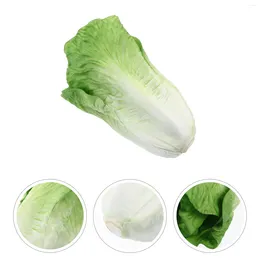 Decorative Flowers Simulated Lettuce Model Fake Vegetable Ornament Simulation Artificial Cabbage Realistic Decor Child