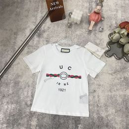 2024 Kids Summer T-shirts Famous brand Designer Tees Boys Girls Fashion Letters tiger Printed Tops Children cherry Casual Trendy Tshirts 24 Colours Top tee vest