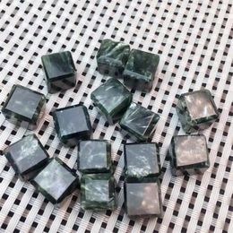 Link Bracelets 2PCS Natural Seraphinite Cube Jewellery Making For Pendant Earring Fashion Crystal Women Holiday Gift 10MM