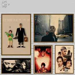 Wall Stickers Classic Movie Leon The Prefessional Retro Kraft Paper Poster For Home Art Decoration Posters
