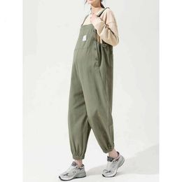 2024 Spring Autumn New Pregnant Women Overalls Jumpsuits Pregnancy Rompers Clothings Loose Maternity Strap Pant Trousers Clothes L2405