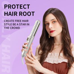 MKJS Hair Curlers Iron 3D Pływający panel skutecznie Unikaj przegrzania Uszkodzenie prostownika rurowy do włosów