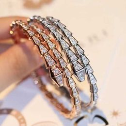 High luxury brand jewelry designed bracelet Gold Full Diamond Bracelet for Womens Grade Feel Spring Sky Star with Original logo bulgarly