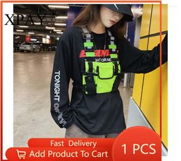 Backpack 2024 Summer Fashion Chest Hanging Reflective Street Hip-hop Vest Waist Bag Wholesale Items Bulk Lots X9932