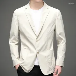 Men's Suits Cotton Slim Fit Small Suit High-End Casual Single Layer & Thin Spring-Summer Top Western Coat Men